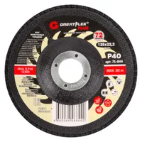 Круг лепестковый торцевой GreatFlex Plus 125х22.2мм P40 71-844