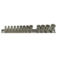 Набор коротких торцевых головок FORCE 12-гранные 1/4" 4-14мм 13шт. 2133