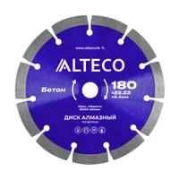 Диск алмазный по бетону ALTECO 180x22.23x2.4мм