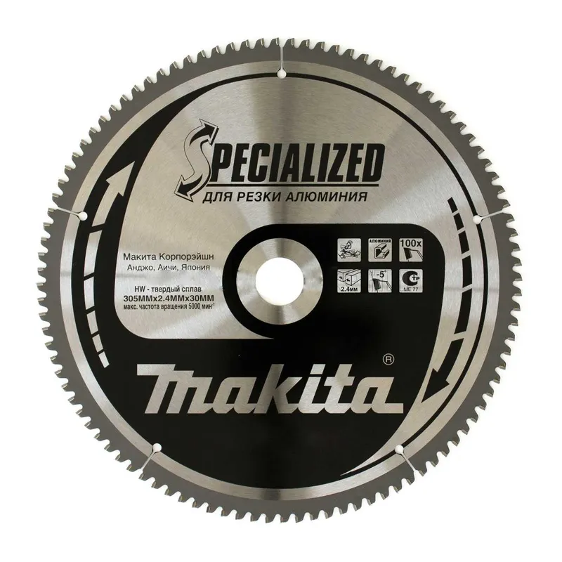 Диск по алюминию Makita Т80 235х30х2.4мм B-31491