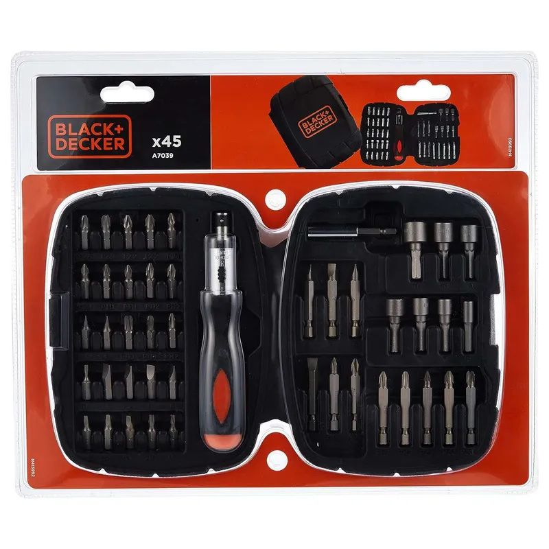 Набор бит BLACK+DECKER 25/50мм 45шт. A7039-XJ