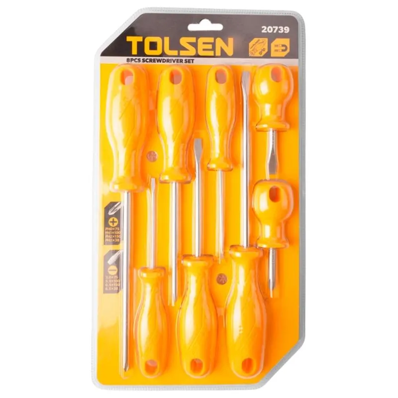 Набор отверток TOLSEN 8шт. 20739