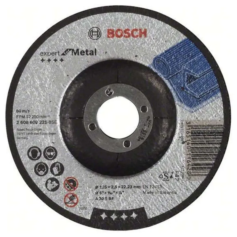 Диск отрезной по металлу Bosch 180х3х22.2мм 2608600316