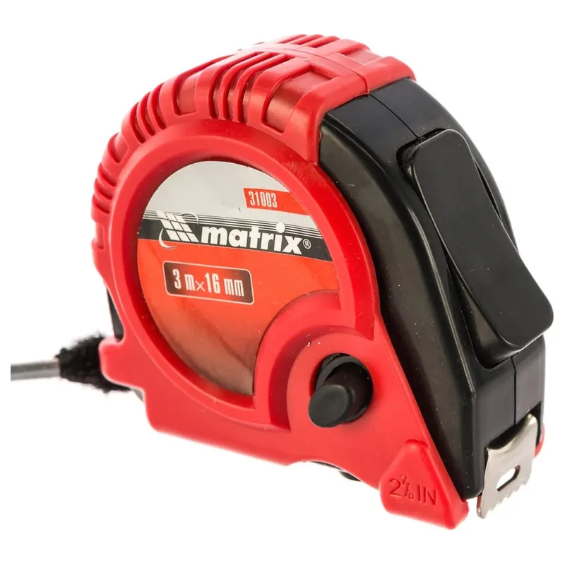 Рулетка MATRIX "RUBBER" 3м 31003