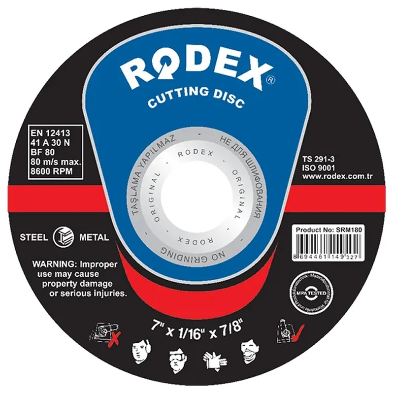 Диск шлифовальный по металлу RODEX 150х22.2мм SRS6150