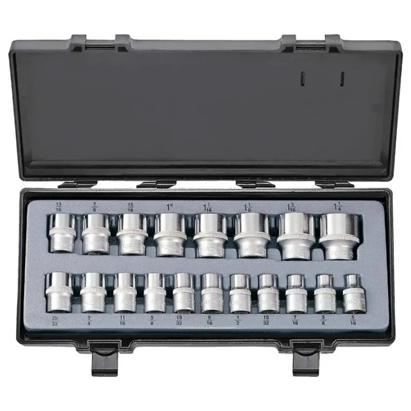 Набор ударных коротких 12-гранных головок FORCE 1/2" 19шт. 4194-9