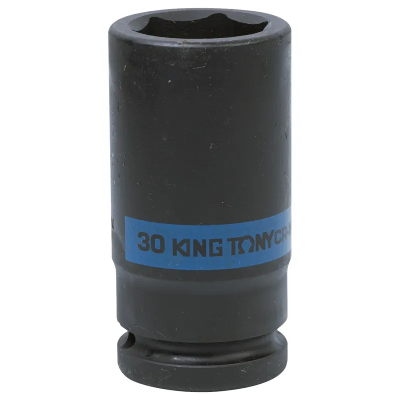 Головка торцевая ударная глубокая шестигранная KING TONY 3/4" 30мм 643530M