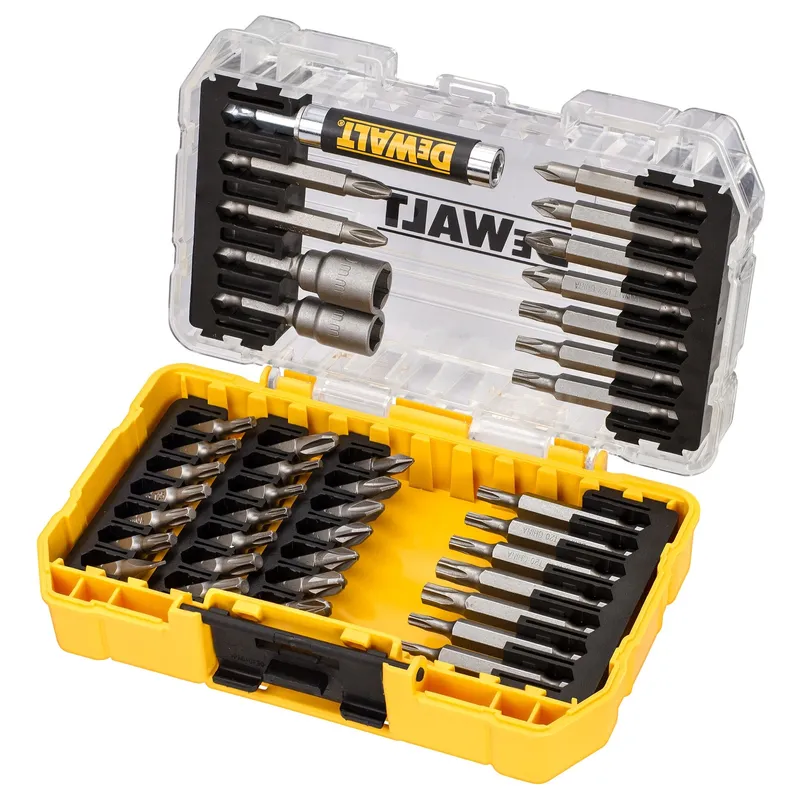 Набор бит DeWalt с магнитным держателем бит и торцевыми головками в кейсе 40шт. DT70705-QZ
