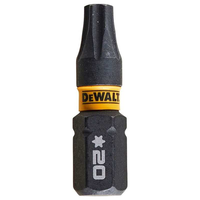 Биты ударные DEWALT "EXTREME" IMPACT TORSION T20 25мм 5шт. DT7381T-QZ