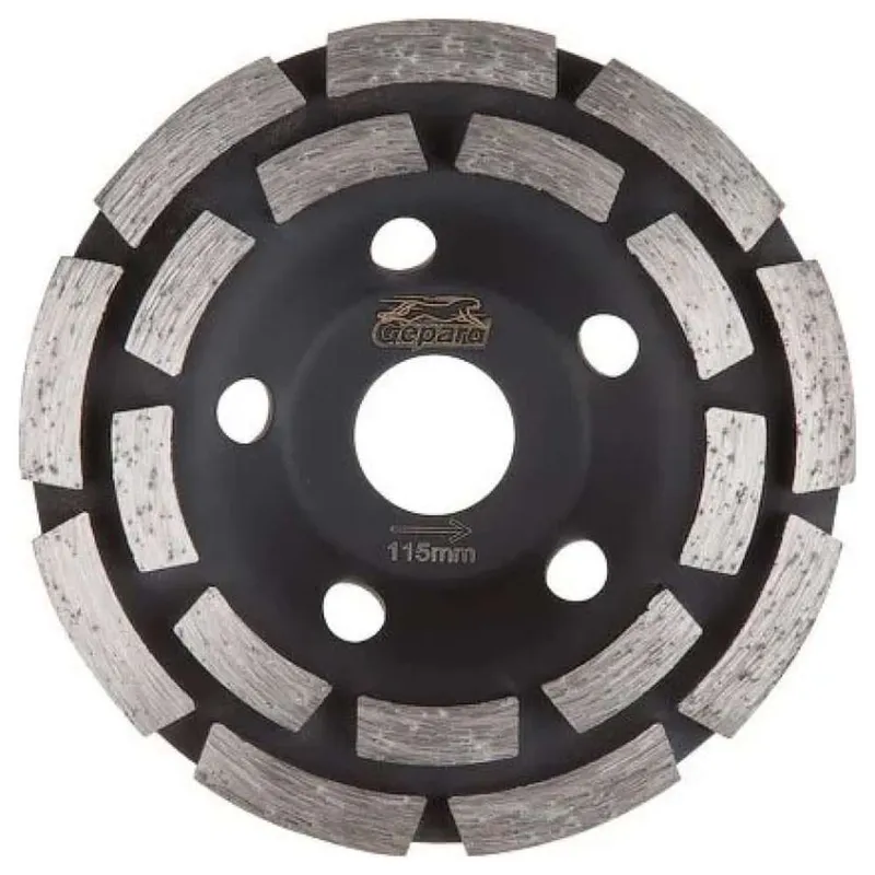 Чашка алмазная двухрядная по бетону GEPARD 115мм GP0808-115