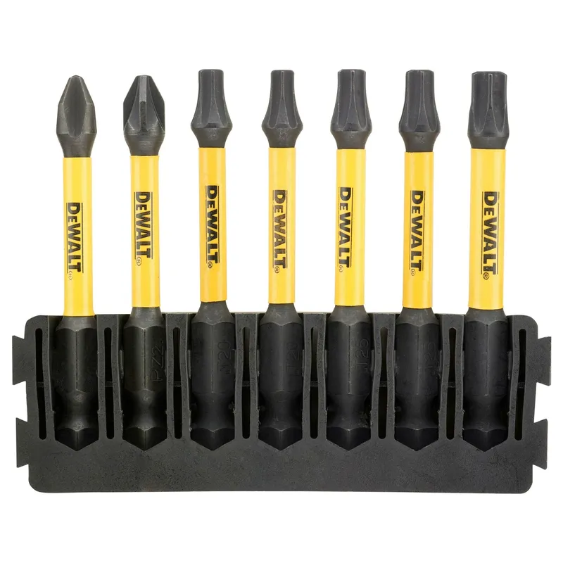 Набор бит торсионных DeWALT "EXTREME" FLEXTORQ 57мм 7шт. DT70820-QZ