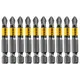 Набор бит DENZEL 1/4" (тип E) PZ2х50мм S2 10шт. 11680